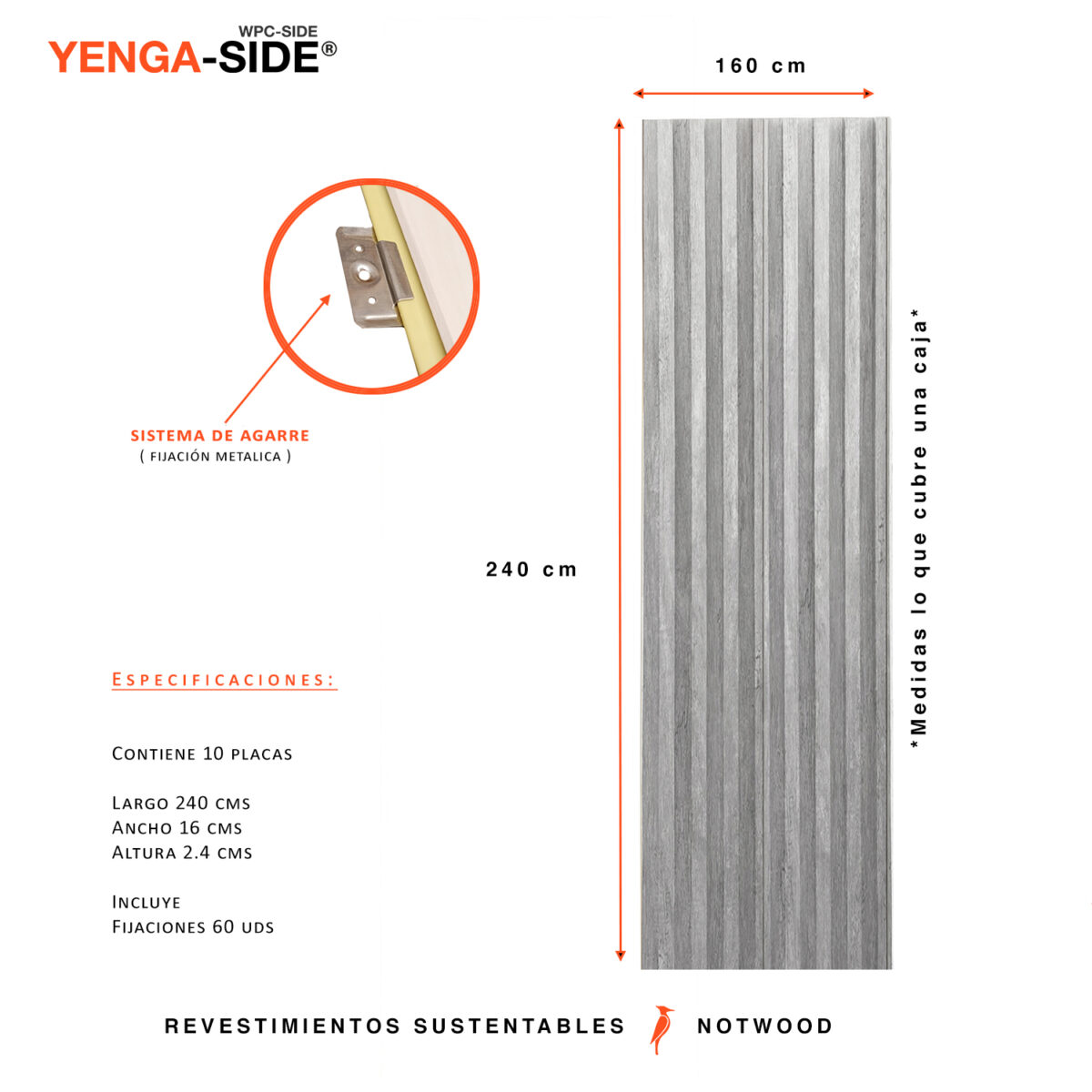 Yenga side Revestimiento para muros decorativos