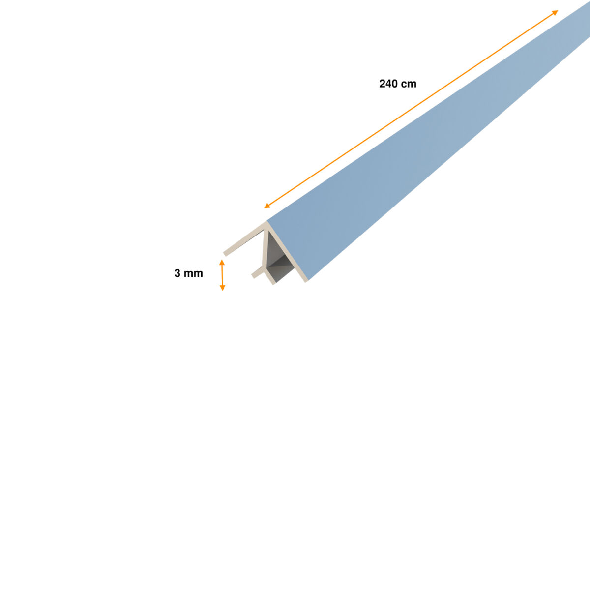 Revestimiento NOT-WOOD PERFIL INTERIOR UV SIDE 3MM