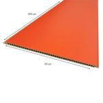 Revestimiento de muro interior diseño verano naranja forro pared panel - Imagen 3