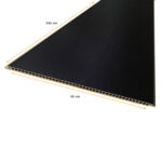 Revestimiento de muro interior diseño lluvia negra forro pared panel - Imagen 3