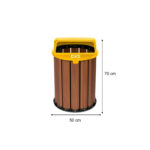 Eco basurero 94 LT yellow - Imagen 2