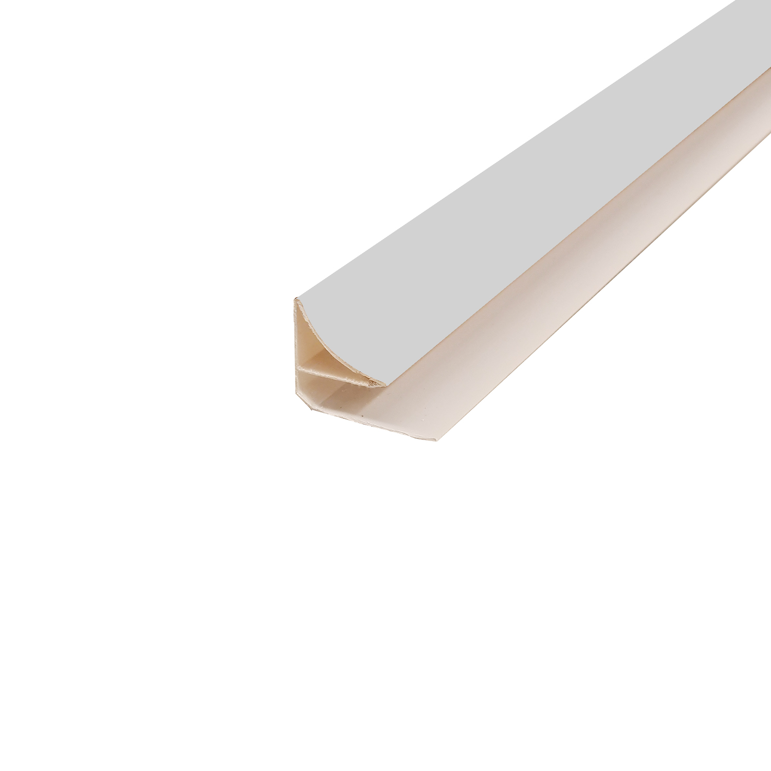 Perfil PVC cornisa blanca para panel alveorlar aplicación cielo muro