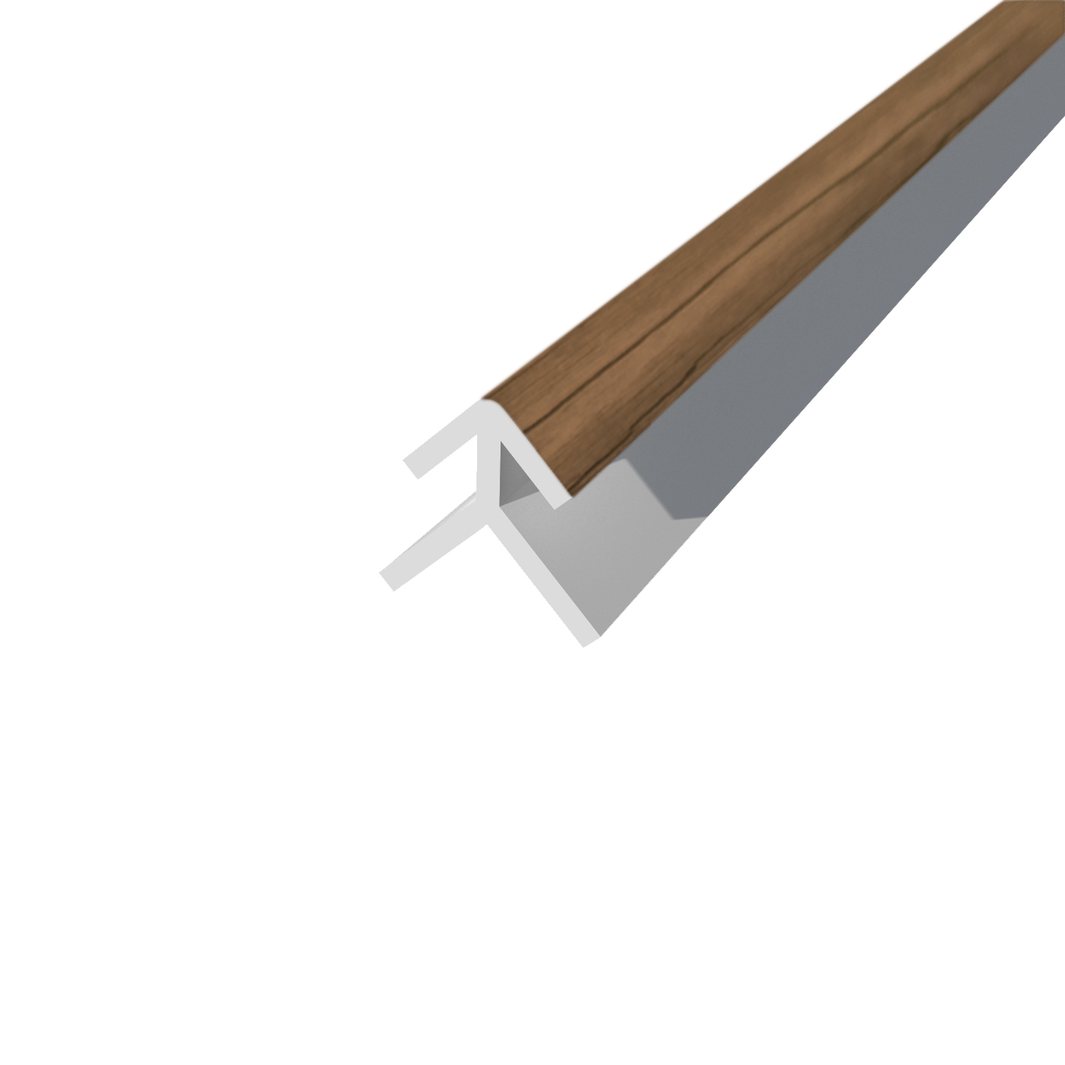 Perfil PVC esquina exterior sherwood 300 cm para panel alveorlar