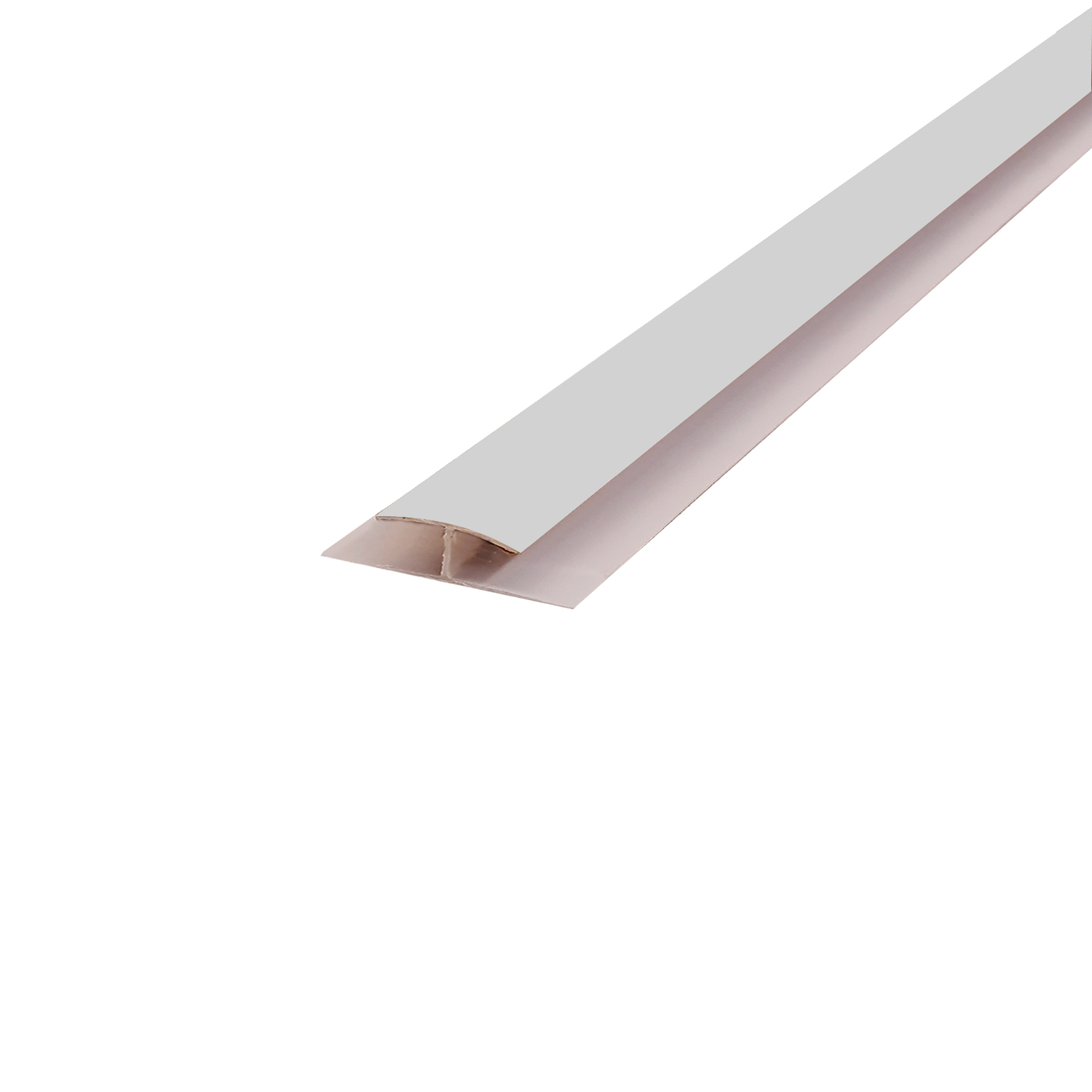 H-blanca.jpg Perfil PVC unión H blanco 300 cm para panel alveorlar aplicación cielo muro - Imagen 1