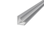 Perfil PVC esquina interior blanco 300 cm para panel alveorlar aplicación muro cielo