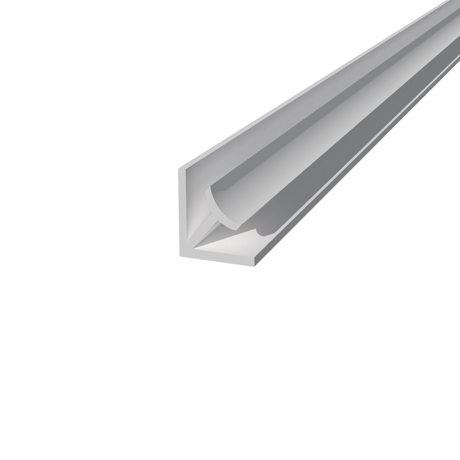 Perfil PVC esquina interior blanco 300 cm para panel alveorlar aplicación muro cielo