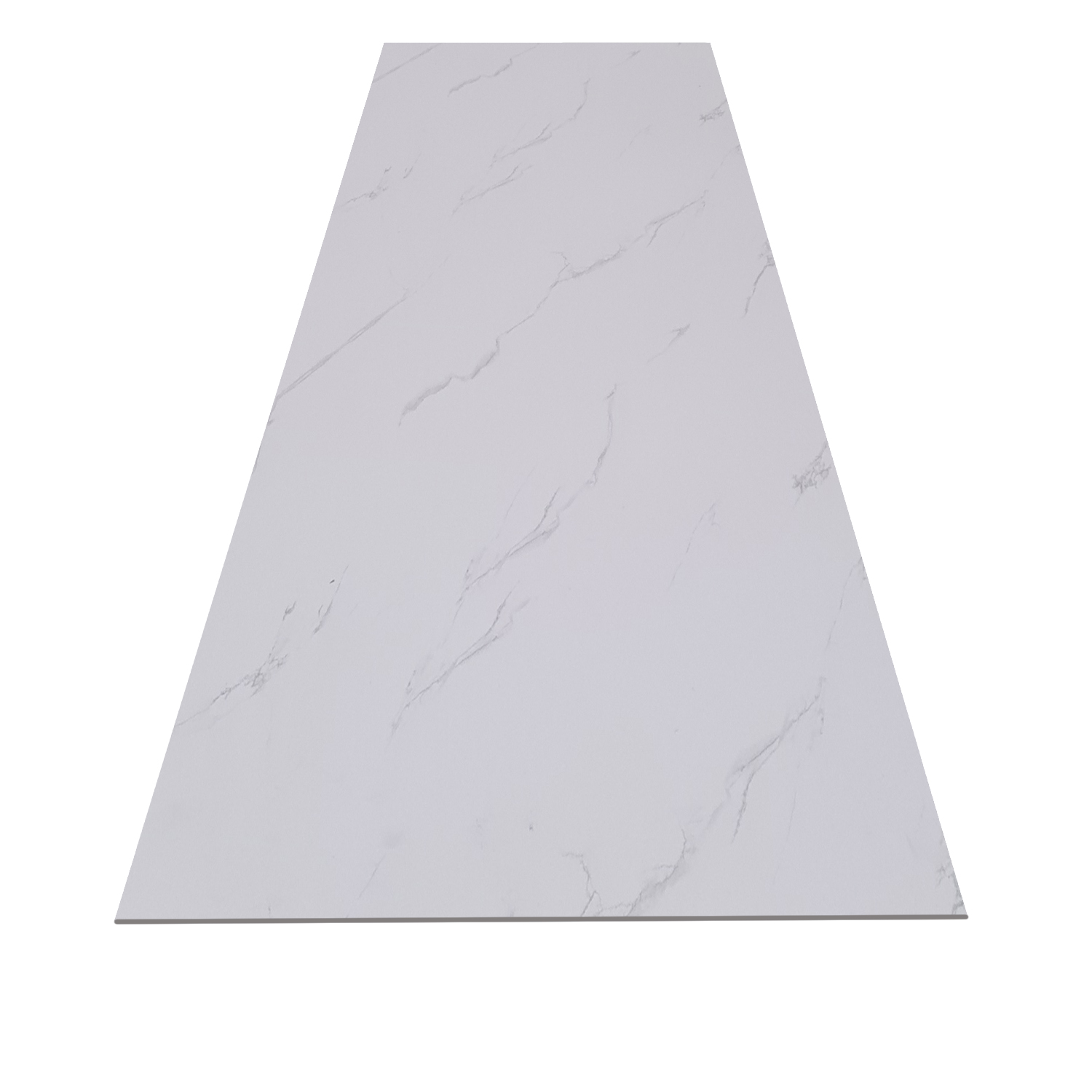 Revestimiento UV muro interior baño u cocina tipo mármol diseño grande blanco mate 240x61cm