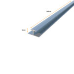 Perfil H Aluminio 240 cm Revestimiento marmol Uv side - Imagen 2