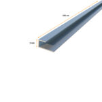 Perfil J Aluminio 240 cm Revestimiento marmol Uv side - Imagen 2