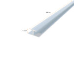 Perfil PVC 12mm unión H blanco 300 cm para panel alveorlar aplicación cielo - Imagen 2