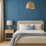 Revestimiento de muro interior diseño azul del pacifico  forro pared panel